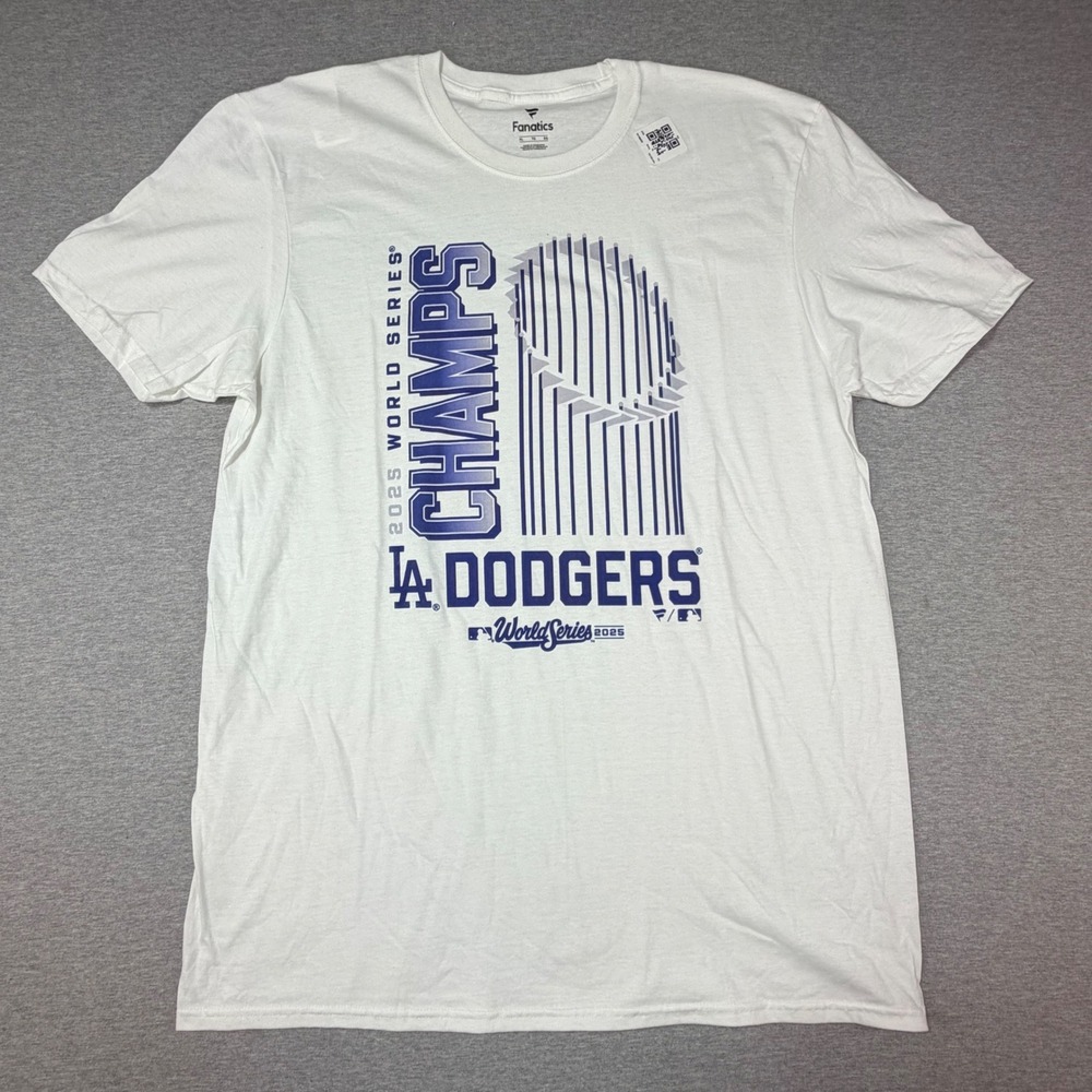 Fanatics Los Angeles Dodgers 2020 World Series Champions T-Shirt Mens XL White